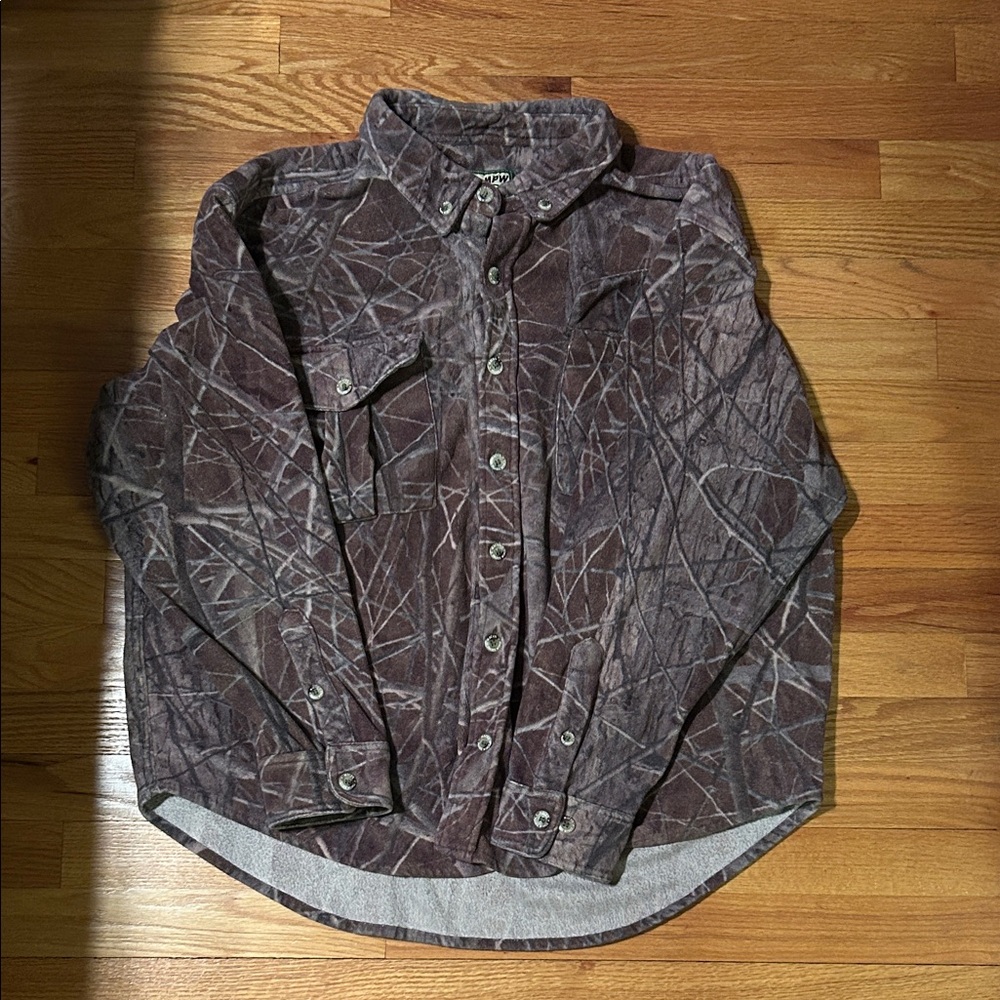 Men's Mack’s Prairie Wings fleece button up Camouflage Jacket